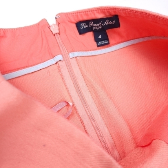 J.Crew Light Peach Pencil Skirt 4 - Picture 6 of 10